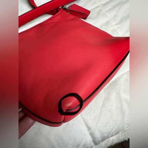 Coach 19901 Legacy Leather Mini Duffle Crossbody Bag Pink/Coral w/Tassels - Picture 14 of 16